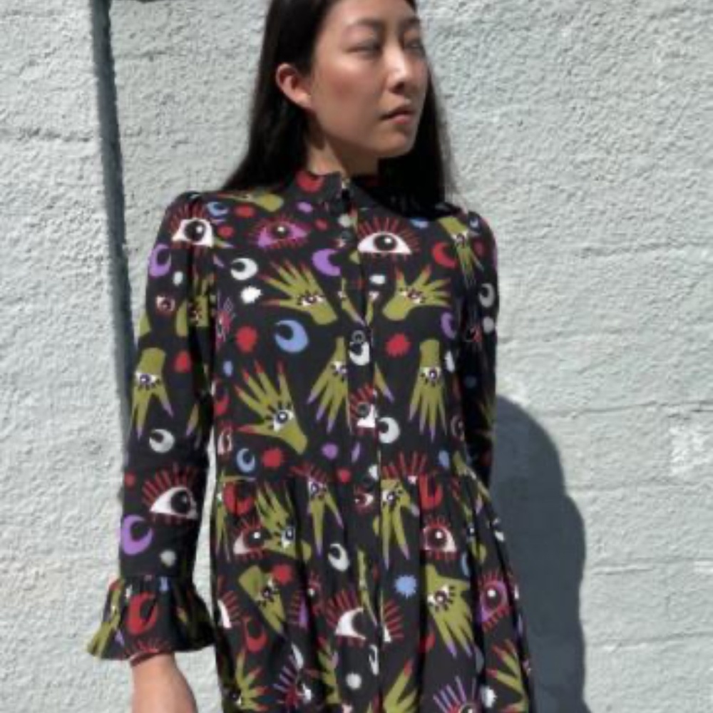 Nooworks Witchy Ways Olive Dress size S